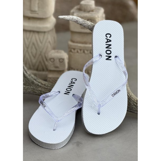 Rainbow Flip Flop- Silver