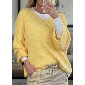 Rem Wool Knit Pullover- Yellow