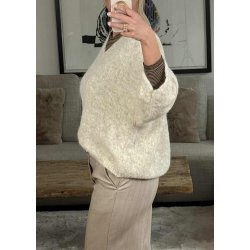 Rem Wool Knit Pullover- Beige