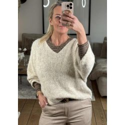 Rem Wool Knit Pullover- Beige