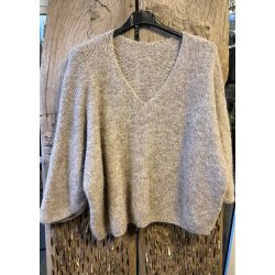 Rem Wool Knit Pullover- Taupe