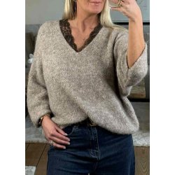 Rem Wool Knit Pullover- Taupe