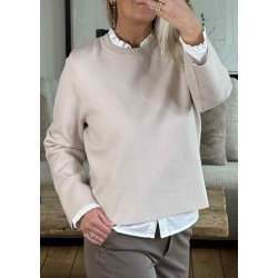 Reynard Square Sleeve O-neck- Silver gray