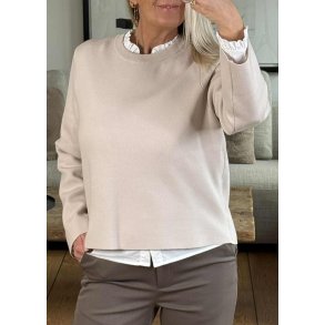 Reynard Square Sleeve O-neck- Silver gray