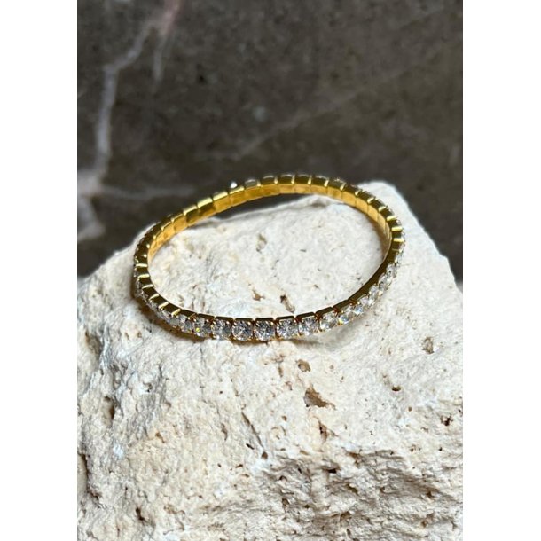 Rhinestone Bracelet- Gold