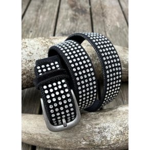 Rhinestone Belt - Black