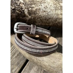 Rhinestone Belt Small -Taupe