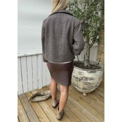 Riki Re Short Jacket- Morel Melange