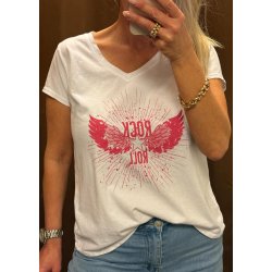 Rock &amp; Roll Tee- Fuchsia