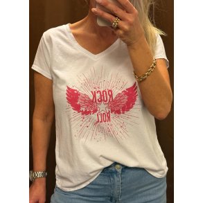 Rock & Roll Tee- Fuchsia