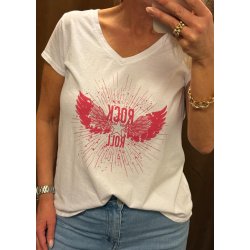 Rock &amp; Roll Tee- Fuchsia