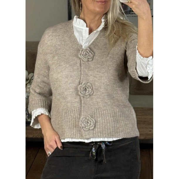 Rosie Cardigan- Feather Gray Melang