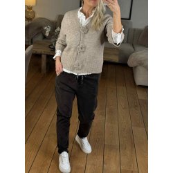 Rosie Cardigan- Feather Gray Melang