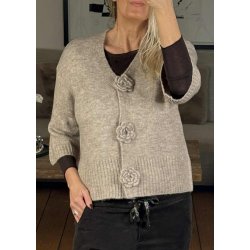 Rosie Cardigan- Feather Gray Melang