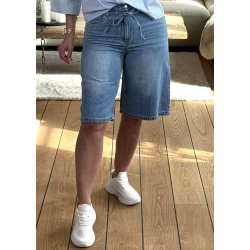 Rosie Mw Denim Long Shorts-Light bl