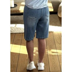Rosie Mw Denim Long Shorts-Light bl