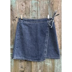 Rosie Denim Short Wrap Skirt-med.bl