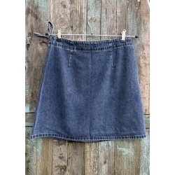 Rosie Denim Short Wrap Skirt-med.bl