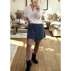 Rosie Denim Short Wrap Skirt-med.bl