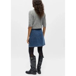 Rosie Denim Short Wrap Skirt-med.bl