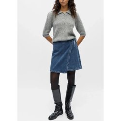 Rosie Denim Short Wrap Skirt-med.bl