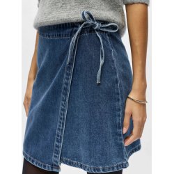Rosie Denim Short Wrap Skirt-med.bl