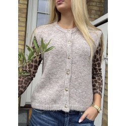 Saggia Knit Vest-Humus Melange