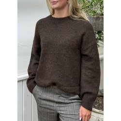 Saggia ls lo Pullover- Brown melange 