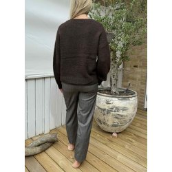 Saggia ls lo Pullover- Brown melange 