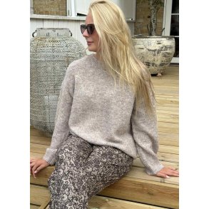 Saggia ls lo Pullover- Humus melange