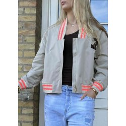 Sandy Bomber Jacket- Beige