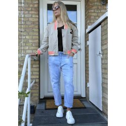Sandy Bomber Jacket- Beige
