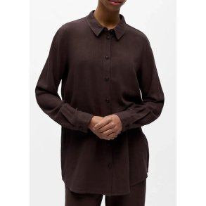 Sanne l/s Shirt- Seal brown