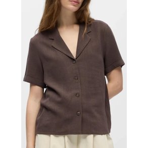 Sanne s/s Shirt- Seal Brown
