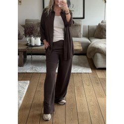 Sanne l/s Shirt- Seal brown