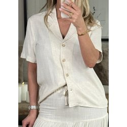 Sanne s/s Shirt- Sandshell