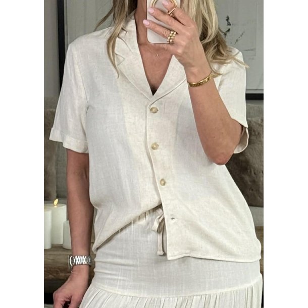 Sanne s/s Shirt- Sandshell