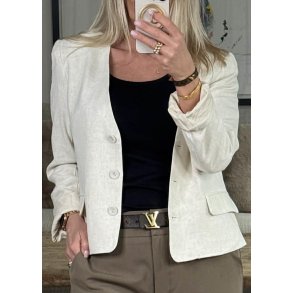 Sanne V-Neck Blazer- Sandshell