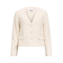 Sanne V-Neck Blazer- Sandshell