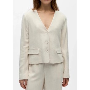 Sanne V-Neck Blazer- Sandshell