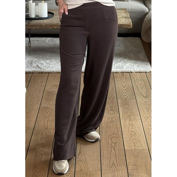 Sanne  Aline wide Pants- Seal Brown