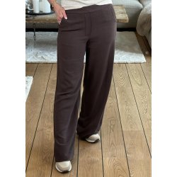Sanne  Aline wide Pants- Seal Brown