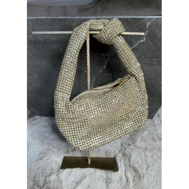 Sequin Handbag- Gold