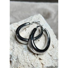 Silver Hoop 50*40mm - silver