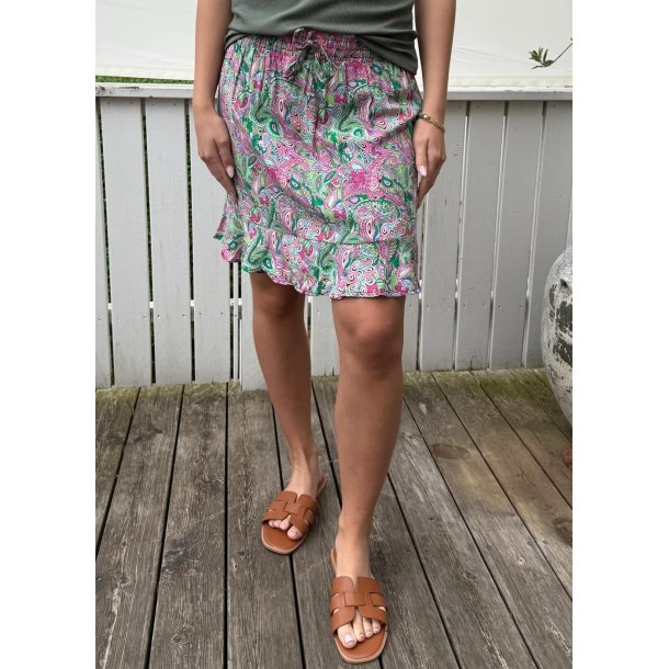 Skirt With Shorts- Green 