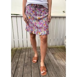 Skirt With Shorts- Purple 