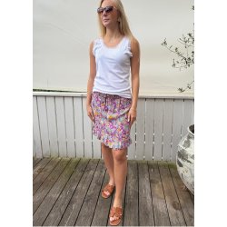 Skirt With Shorts- Purple 