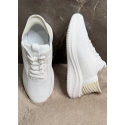 Slip-on Elastisk Sneakers-White