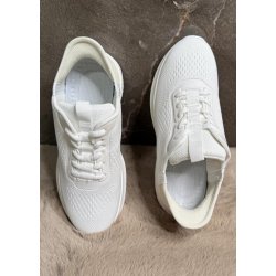 Slip-on Elastisk Sneakers-White