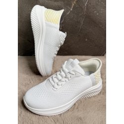 Slip-on Elastisk Sneakers-White